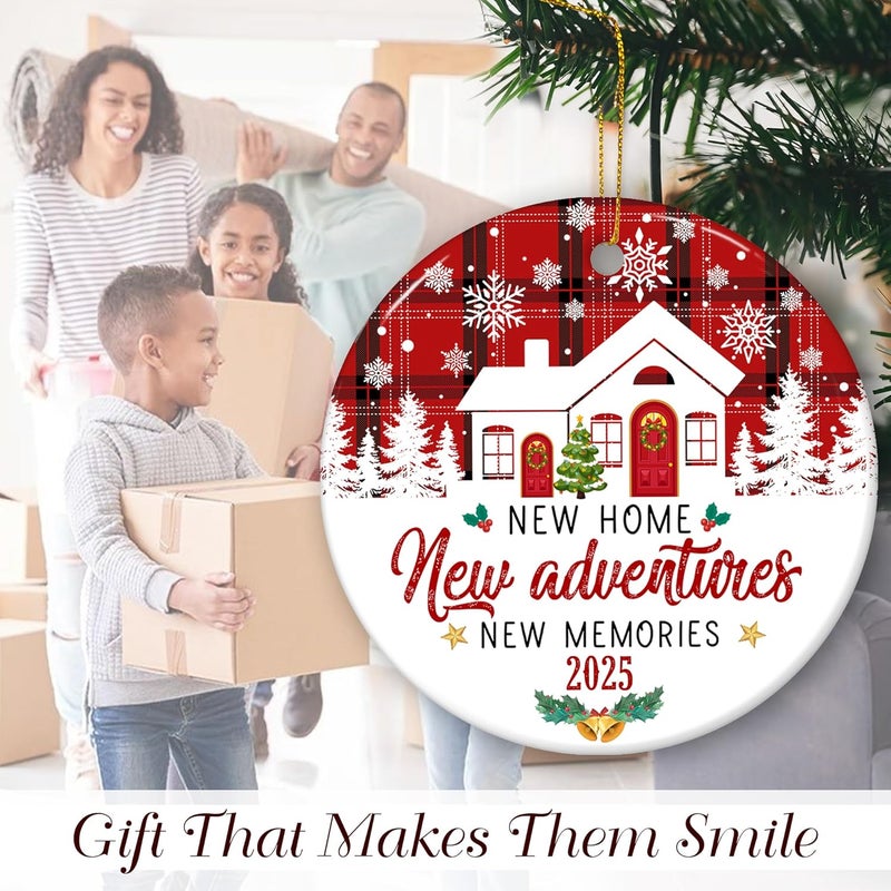 Fastpeace New Home Ornament 2025 – Housewarming Gift for New Homeowners, Couples, or Family – Unique Keepsake Decoration for First House or New Home Christmas Ornament 2025 - Image 4